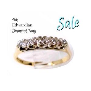 💔SOLD on Etsy💔14k Diamond Ring Antique SALE